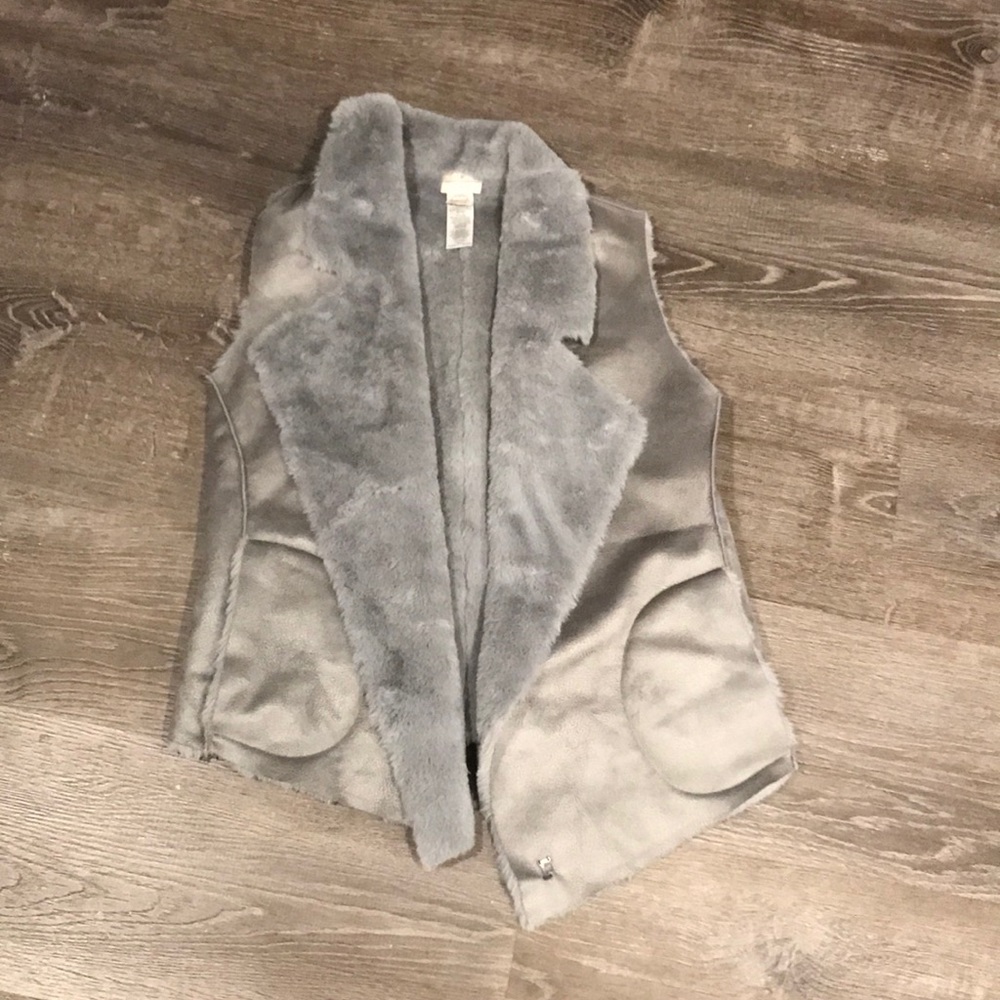 French connection faux fur vest